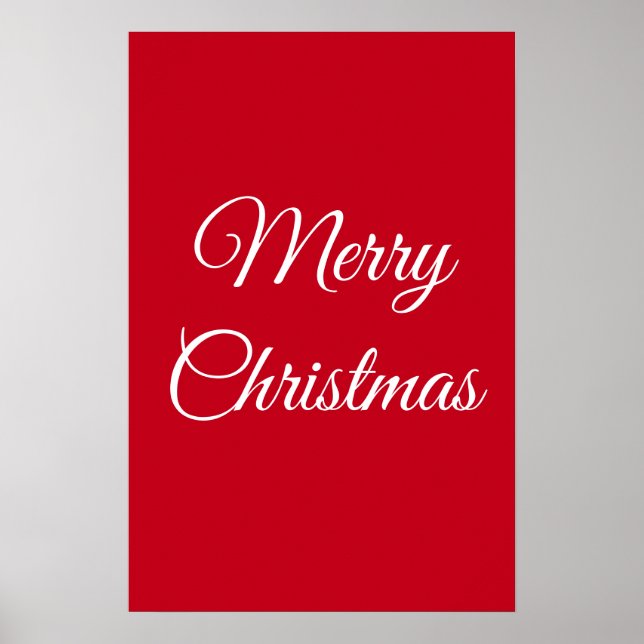 Frohe Weihnachten Poster (Vorne)