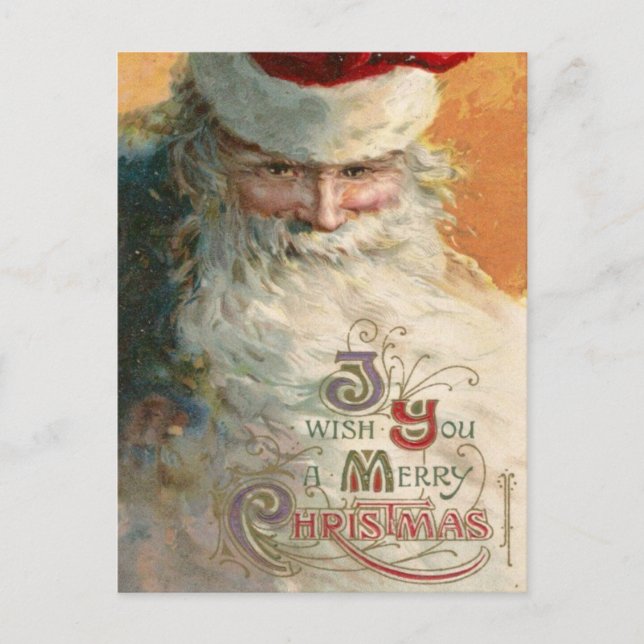 Frohe Weihnachten Postkarte (Vorderseite)