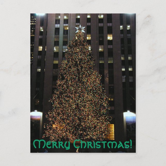 Frohe Weihnachten! Postkarte (Vorderseite)