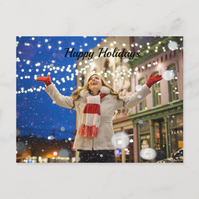 Frohe Weihnachten Postkarte (Vorderseite)