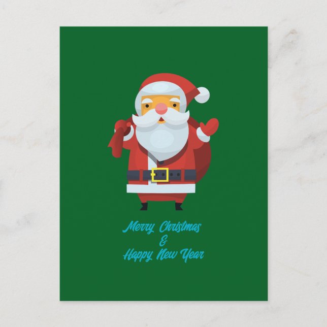Frohe Weihnachten Postkarte (Vorderseite)