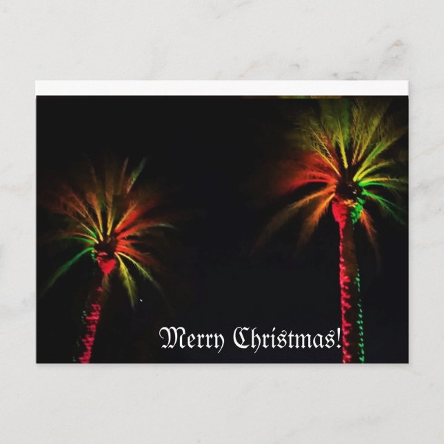 Frohe Weihnachten! Postkarte (Vorderseite)