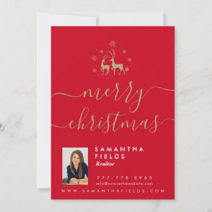 Frohe Weihnachten Postkarte Moderne Minimal