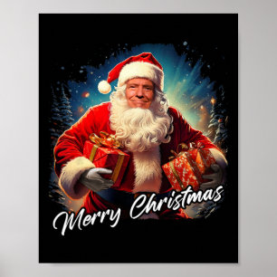 Frohe Weihnachten - Präsident Trump Santa Funny Gr Poster