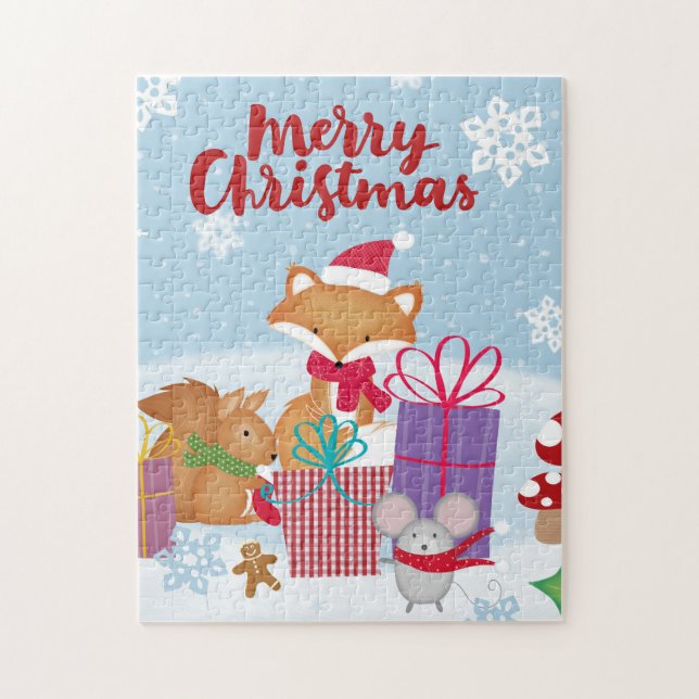 Frohe Weihnachten Puzzle (Vertikal)