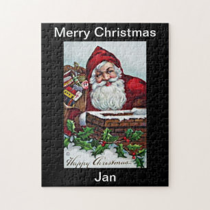 Frohe Weihnachten Puzzle-Design Puzzle