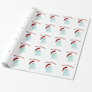 Frohe Weihnachten! Quallen Geschenkpapier