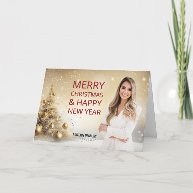 Frohe Weihnachten Real Anwesen Realtor Foto (Vorderseite)