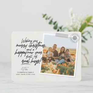 Frohe Weihnachten Real Script Hugs Post Covid Foto