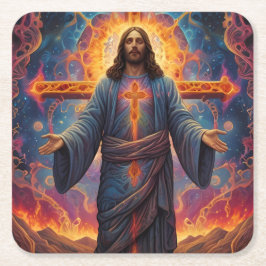 Frohe Weihnachten Rechteckiger Pappuntersetzer