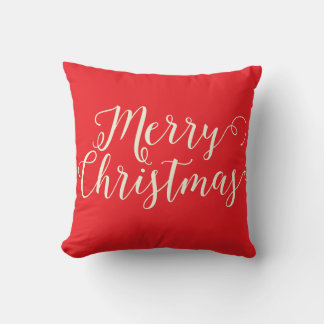Frohe Weihnachten Red Beige Weihnachten Kissen