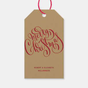 Frohe Weihnachten Red Gold Urlaub Geschenkanhänger