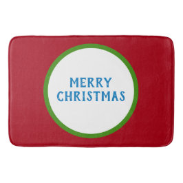 Frohe Weihnachten Red Green Blue Badematte