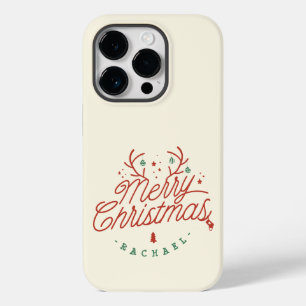Frohe Weihnachten Red Green Personalisiert Reindee Case-Mate iPhone 14 Pro Hülle