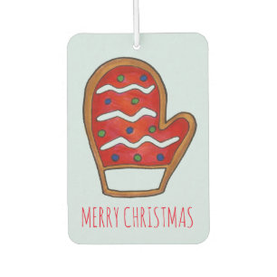 Frohe Weihnachten Red Mitten Cookie Weihnachten We Autolufterfrischer