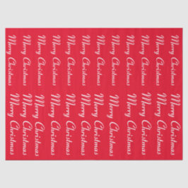 Frohe Weihnachten Red Seidenpapier