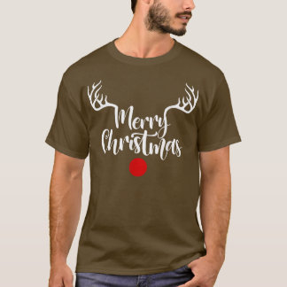 Frohe Weihnachten Reindeer Horn, Frohe Weihnachten T-Shirt