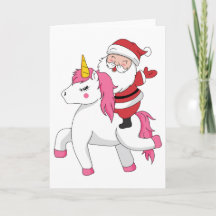 frohe Weihnachten reitendes Einhorn