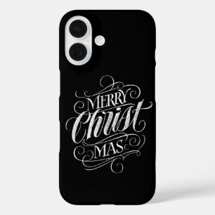 Frohe Weihnachten Religiöse Chalkboard Buchstaben  iPhone 16 Hülle
