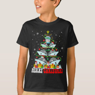 Frohe Weihnachten Rentier Elf Santa Kreuzfahrtschi T-Shirt