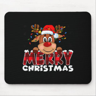 Frohe Weihnachten Rentier Männer Frauen Familie pa Mousepad