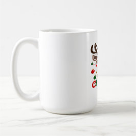 Frohe Weihnachten – Rentiere Lichter & Freude Kaffeetasse