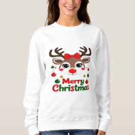 Frohe Weihnachten – Rentiere Lichter & Freude Sweatshirt