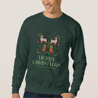 Frohe Weihnachten Rentiere & Strümpfe | Vintage Ho Sweatshirt
