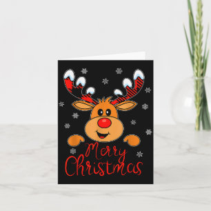 Frohe Weihnachten Rentiere Xmas Familie Männer Fra Karte