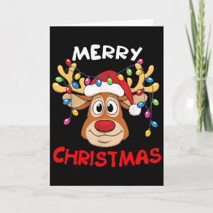 Frohe Weihnachten Rentiere Xmas Familie Männer Fra Karte