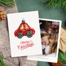 Frohe Weihnachten Retro Car Ornament Foto