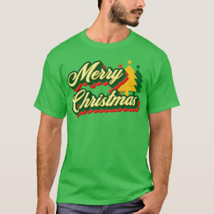 Frohe Weihnachten Retro-Familie passend Weihnachte T-Shirt