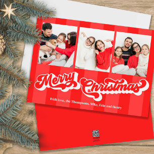 Frohe Weihnachten Retro-Fotocollage