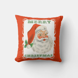 Frohe Weihnachten Retro Santa Claus Kopfkissen Kissen
