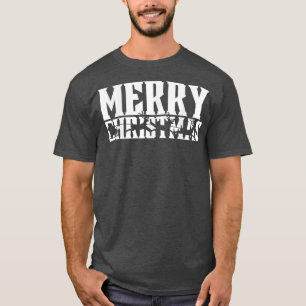 Frohe Weihnachten Retro Santa's Sleigh & Flying Re T-Shirt