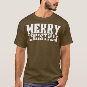 Frohe Weihnachten Retro Santas Sleigh & Flying Rei T-Shirt