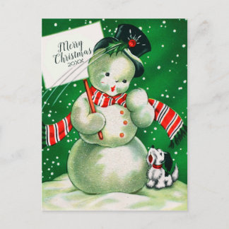 Frohe Weihnachten | Retro Snowman