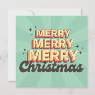 Frohe Weihnachten Retro-Stil groovy Text