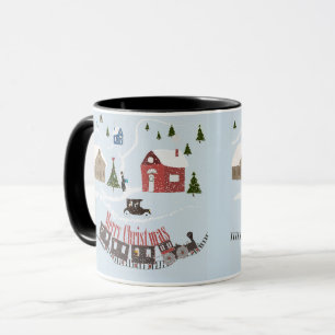 Frohe Weihnachten, Retro Tasse