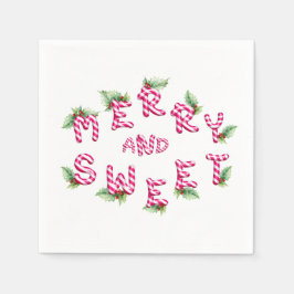 Frohe Weihnachten Rosa Feiertag Napkins Serviette