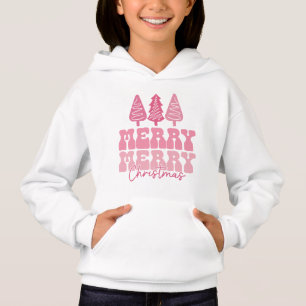 Frohe Weihnachten - Rosa Feiertage Design Hoodie