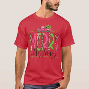 Frohe Weihnachten Rosa Weihnachtsbaum, Pink Truck T-Shirt