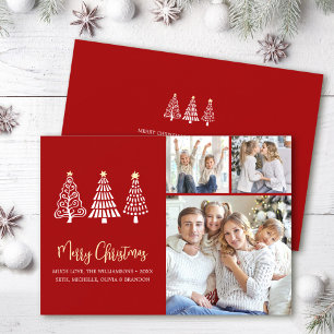 Frohe Weihnachten Rot 3 Foto Spielende Bäume Schri