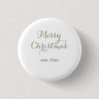 frohe weihnachten rot grün name liebe stilvoll mod button