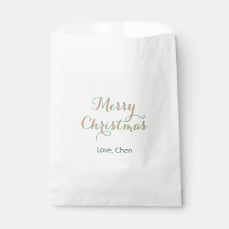 frohe weihnachten rot grün name liebe stilvoll mod geschenktütchen