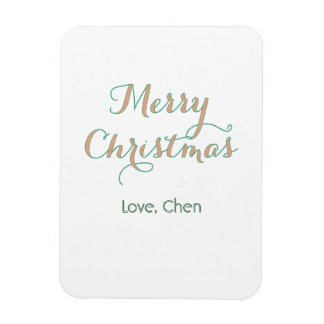 frohe weihnachten rot grün name liebe stilvoll mod magnet