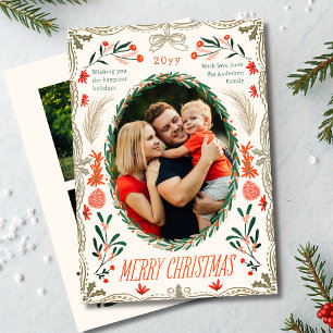 Frohe Weihnachten Rot Grüne Kokette 3 Foto