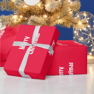 Frohe Weihnachten Rot Streifen Vorlage Geschenkpapier