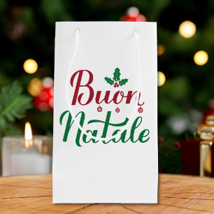 Frohe Weihnachten Rot und Grün Weihnachten Kleine Geschenktüte