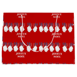 Frohe Weihnachten Rote Glocken Große Geschenktüte